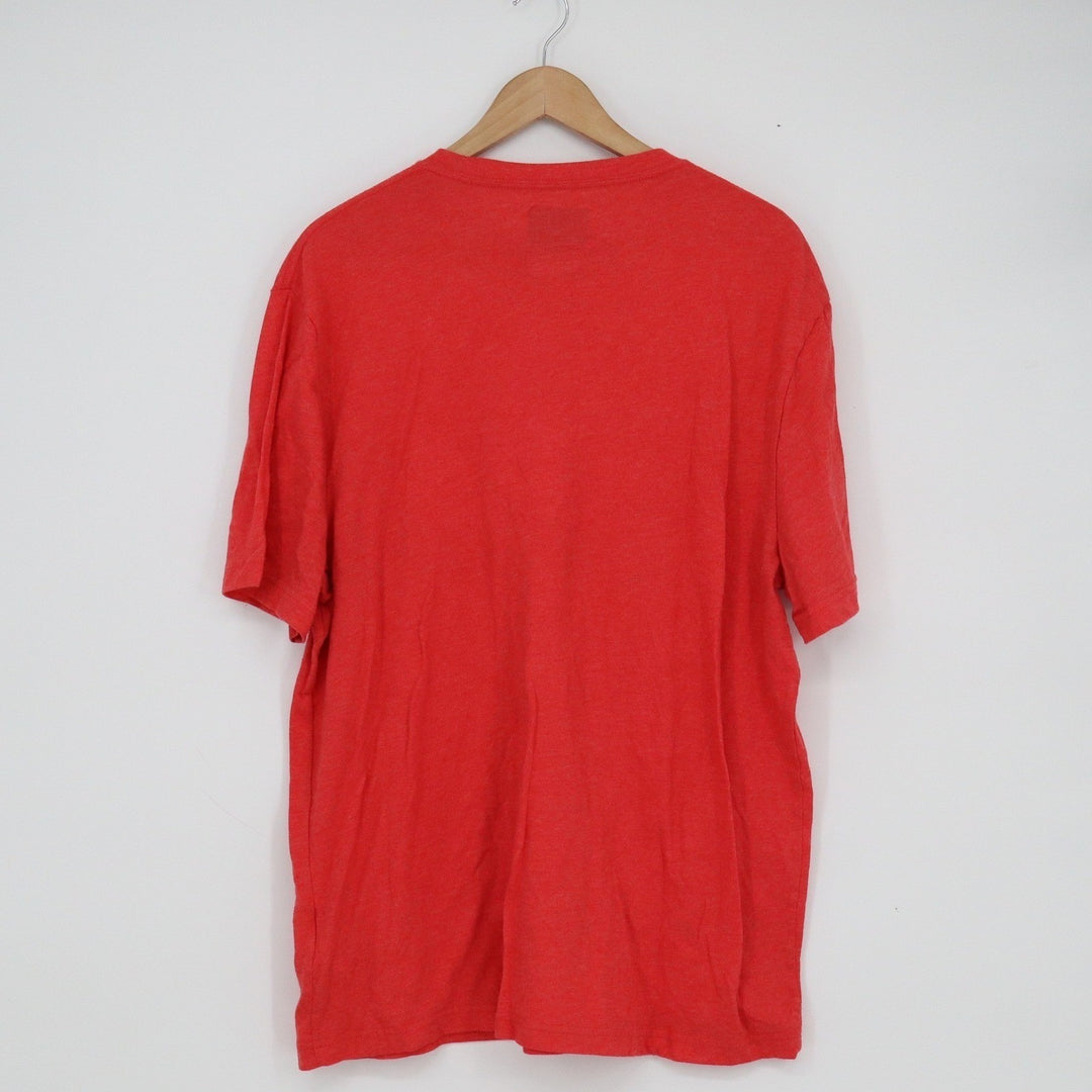 Majestic Philadelphia Phillies Mens XL Red Heathered Graphic T-Shirt MLB