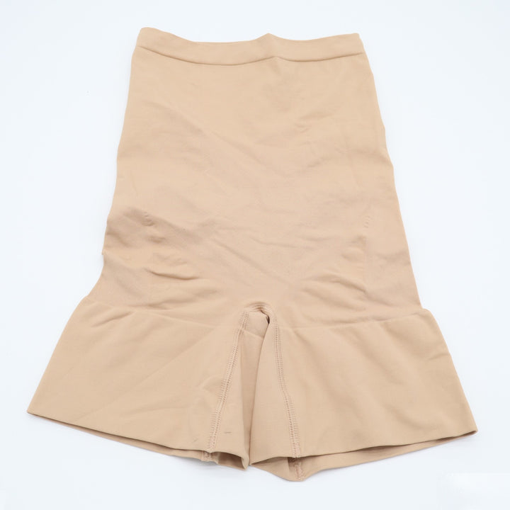 Jockey Slimmers High Waisted Shaping Shorts Women Medium Beige Stretch Shapewear
