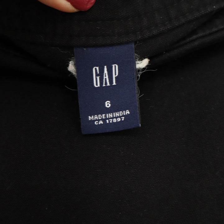 Gap Skirt Womens 6 Pencil Straight Black Cotton Stretch Knee Length Excellent