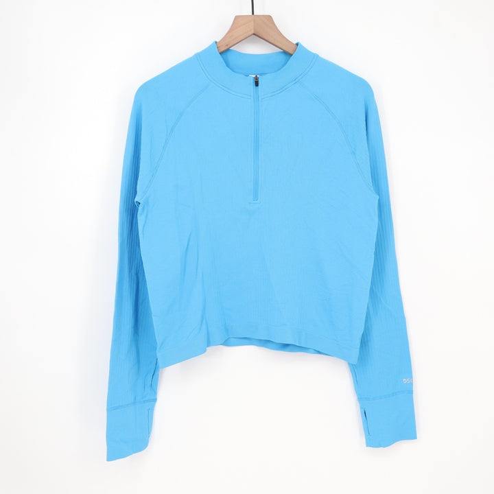 DSG Momentum Seamless 1/4 Zip Pullover Aqua Blue Womens XXL