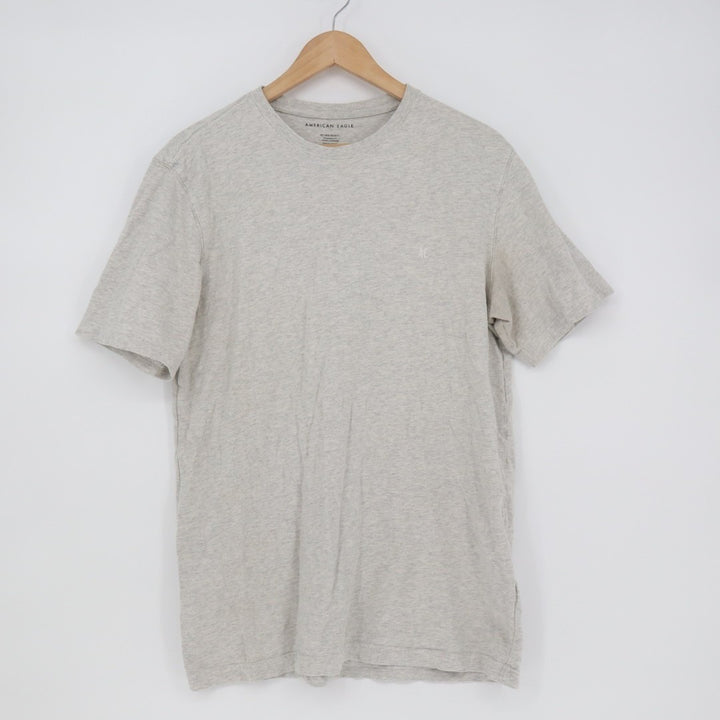 American Eagle Outfitters T-Shirt Mens Medium Gray Cotton Crew Neck Short Sleeve