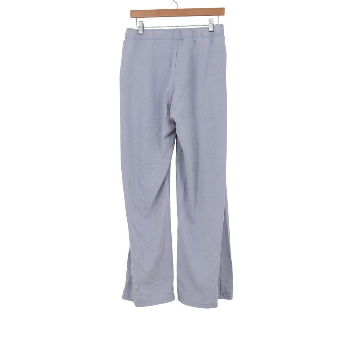 HM Move Blue Wide Leg Cotton Sweatpants Pintuck Pockets 1255286-1 Mens Medium