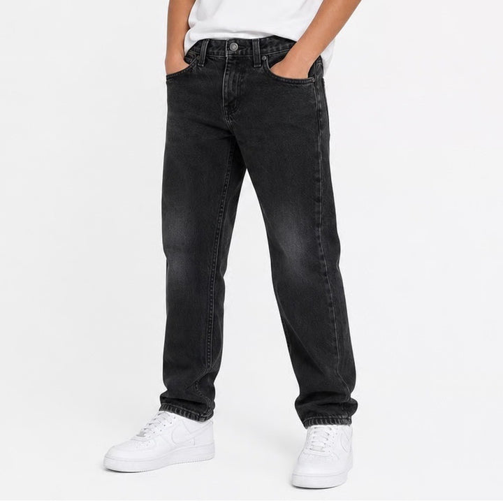 Arizona Jean Co Boys Black Skinny Jeans Size 8 Regular Faded Denim 100% Cotton
