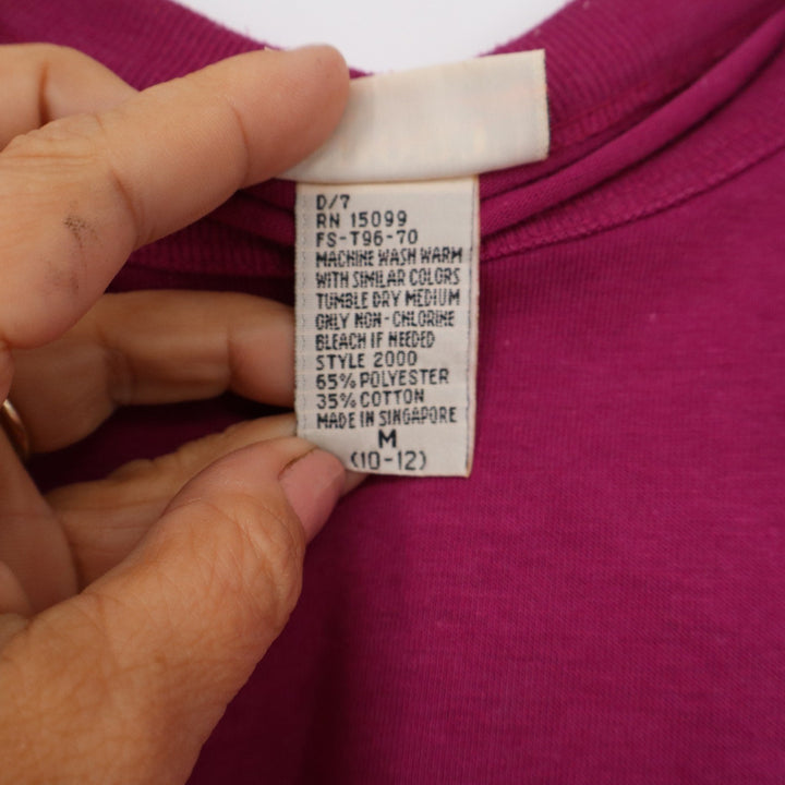 Sport Carriage Court Magenta Purple Pocket T-Shirt Mens Medium Style 2000