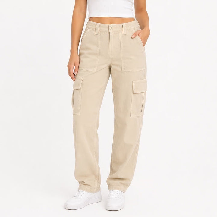 American Eagle Mens 00 Short Beige Cargo Pants Stretch Cotton Lyocell Utility