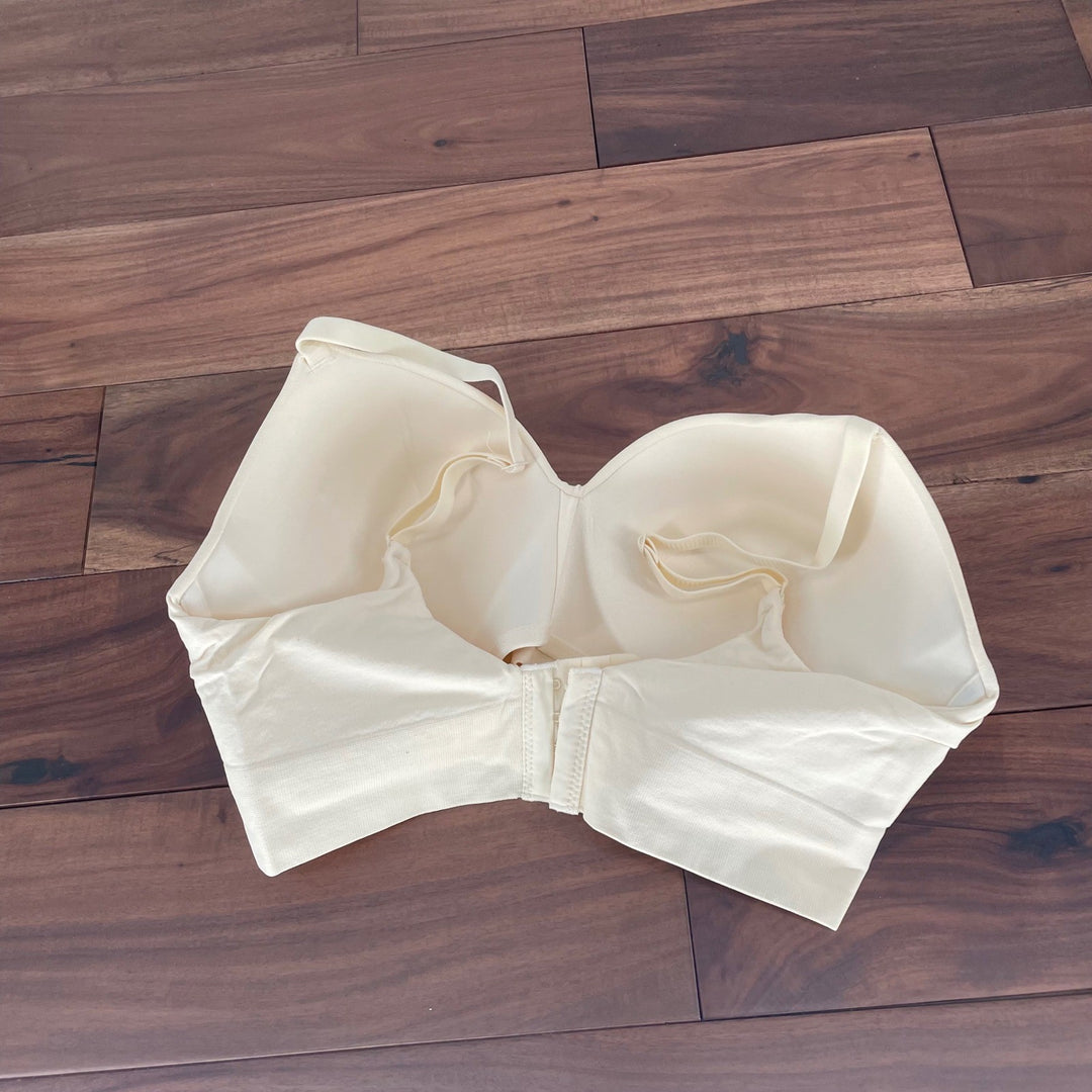 Truekind Everyday Throw on Wireless Bralette Bralette Beige Size L