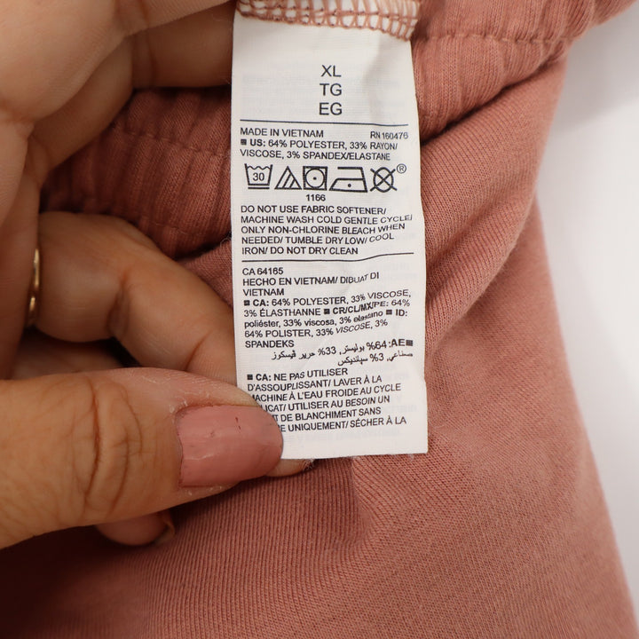 Old Navy Active Womens XL Mauve Pink Jersey Lounge Shorts High Rise Pockets