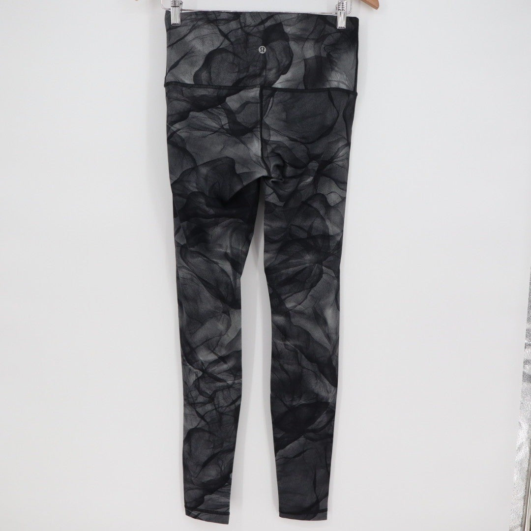 Lululemon Align Pants Abstract Smoke Print High Rise Leggings Size Unknown