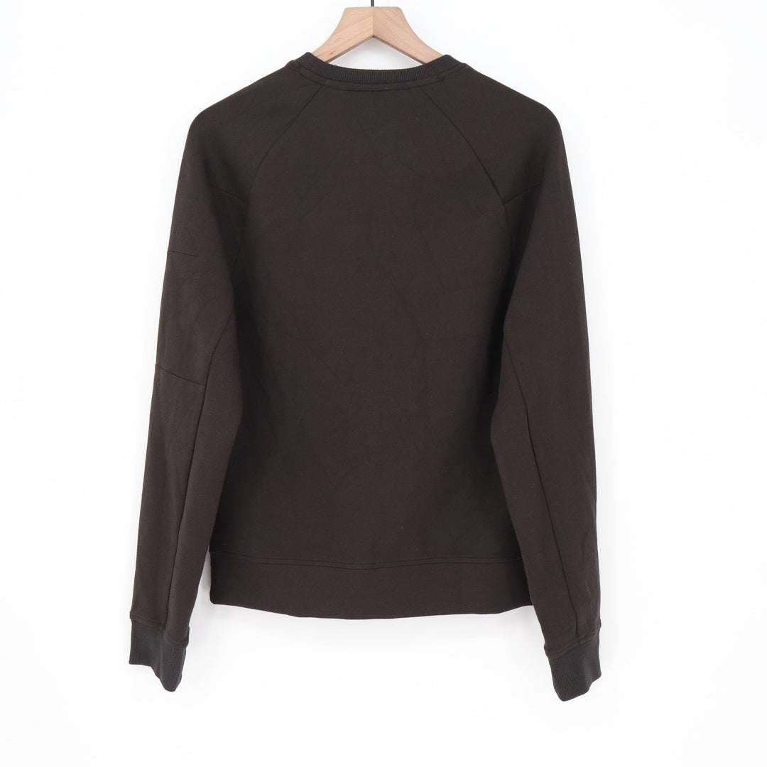DSG Mens Sport Fleece Crewneck Sweatshirt Pure Black Side Zip XS