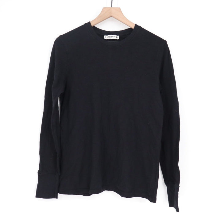 American Giant Womens Black Long Sleeve Crew Neck T Shirt Top Size M Made in USA