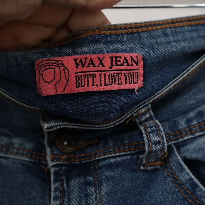Wax Jean Butt I Love You Distressed Skinny Jeans Medium Wash Size 1