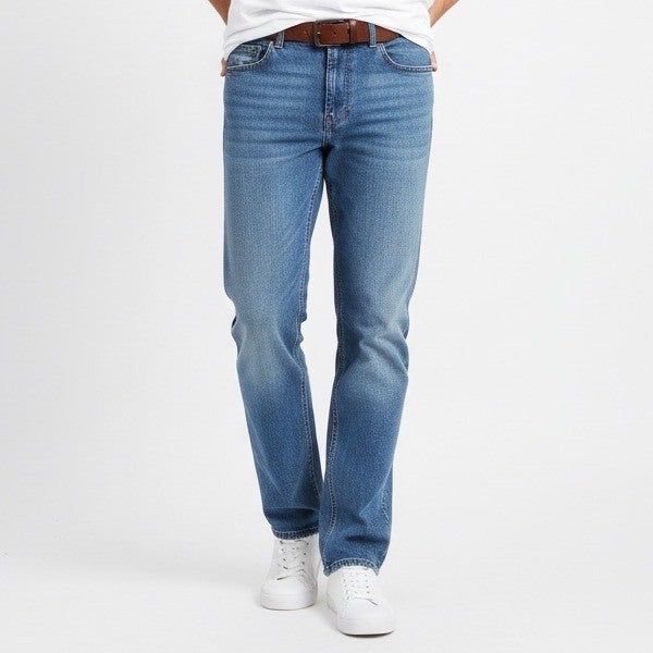 Chaps Jeans Mens 36x29 Blue Denim Cotton Mid Rise Straight Leg Outdoor Wear
