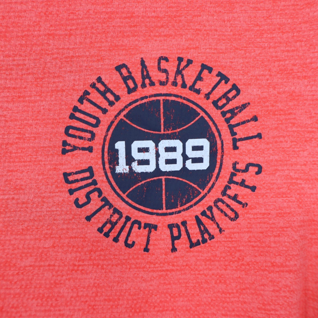 DSG Boys Pieced Graphic Movement Tee Cabana Coral Navy Basketball Size M 10-12
