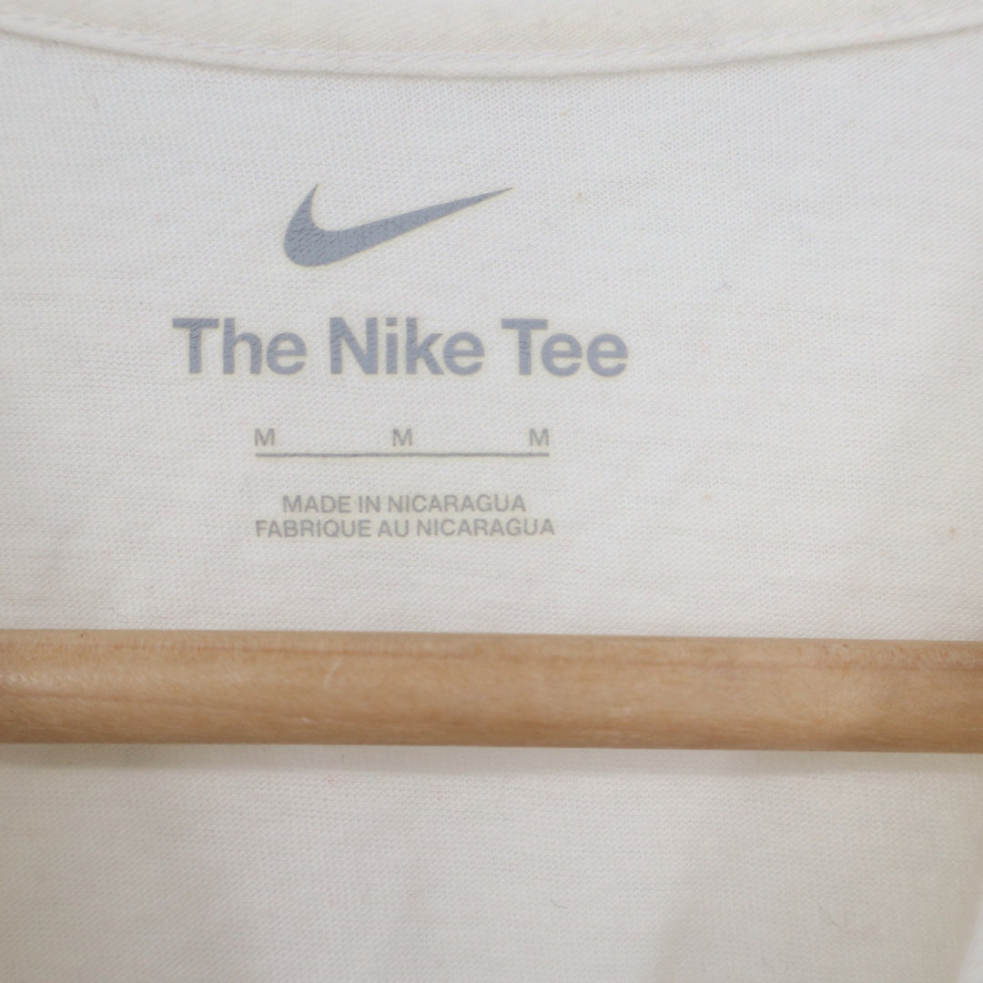 Nike Air Box Logo Graphic T-Shirt Mens Medium Cream Off-White Short Sleeve Tee