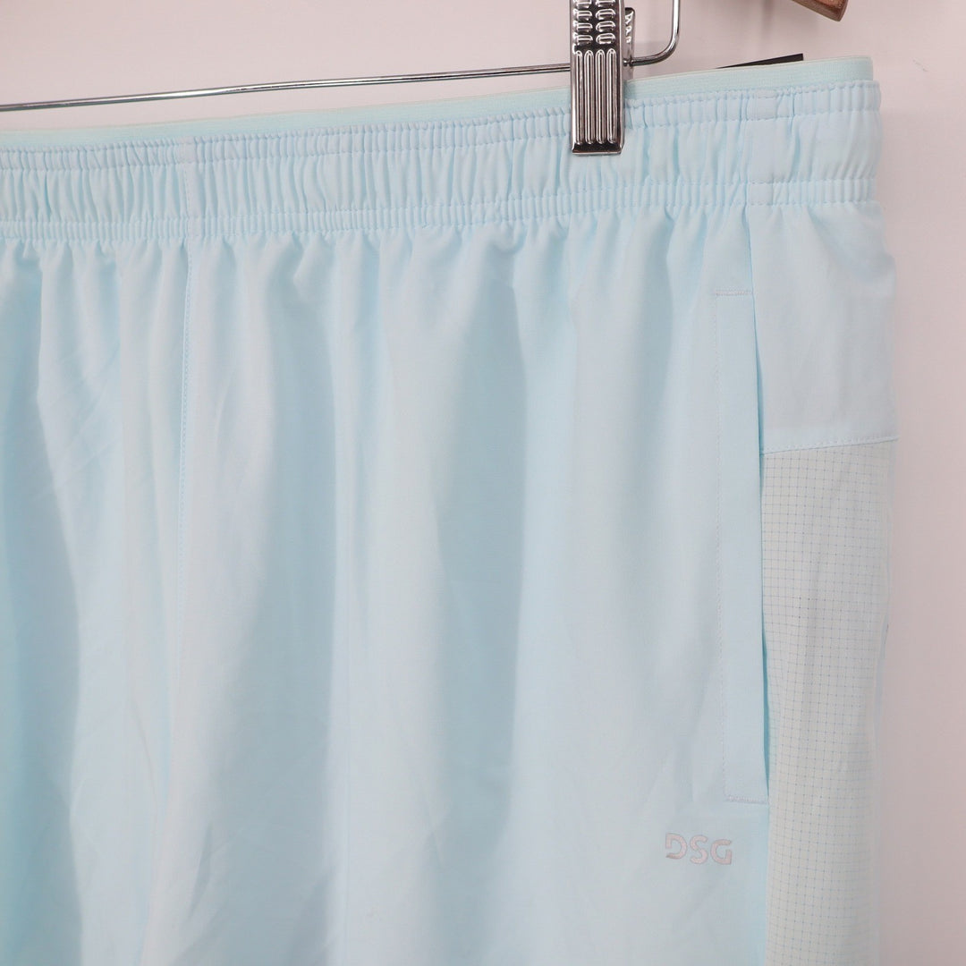 DSG Mens 5" Stride Short Light Blue XL Moisture Wicking Running Shorts