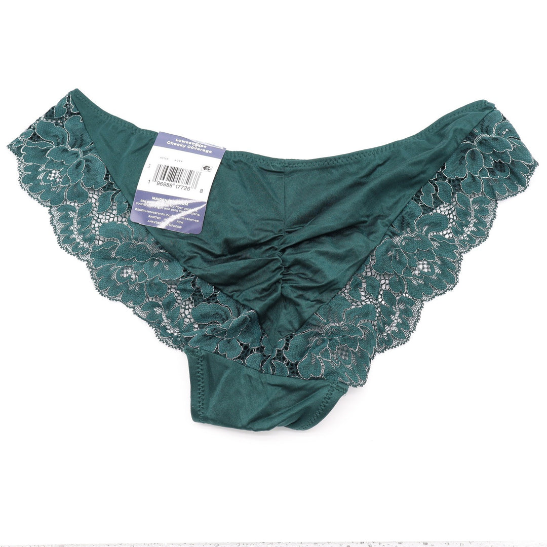 Maidenform Get Cheeky Lace Back Tanga Panties Emerald Green 40159 DM3159 L 7