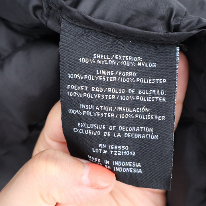 32 Degrees Heat Mens Puffer Vest Black Quilted Full Zip Size M