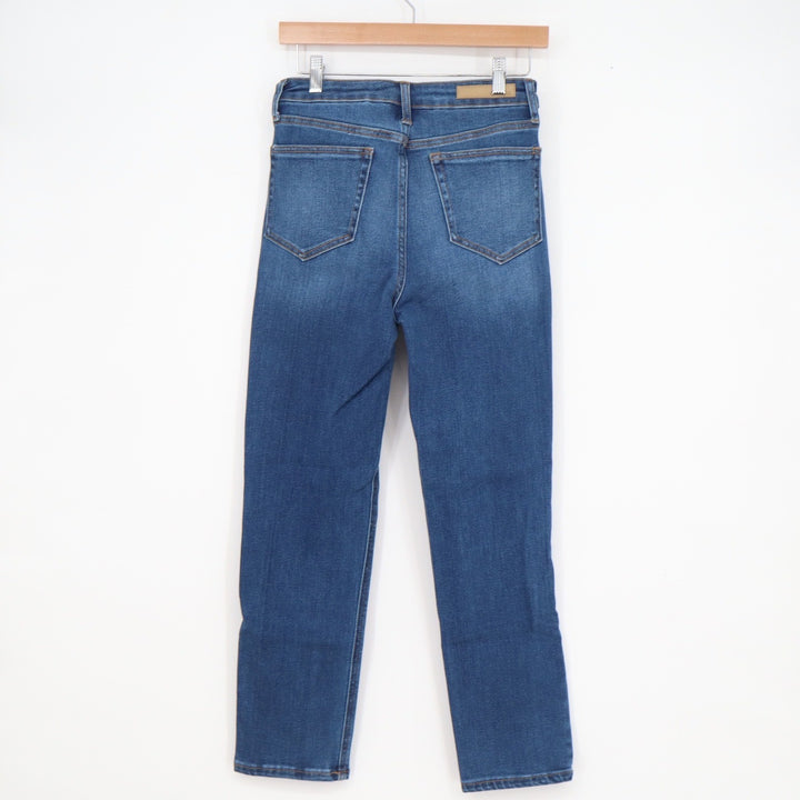Cello Womens High Rise Straight Leg Jeans Medium Wash Blue Size 7