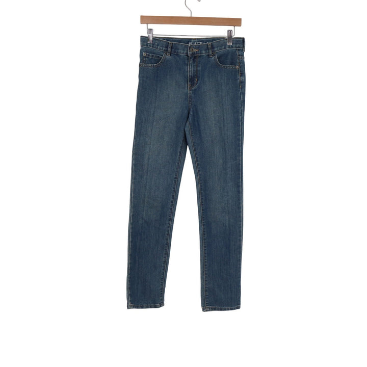 The Childrens Place Skinny Jeans Boys Size 14 Medium Wash Blue Denim Adjustable