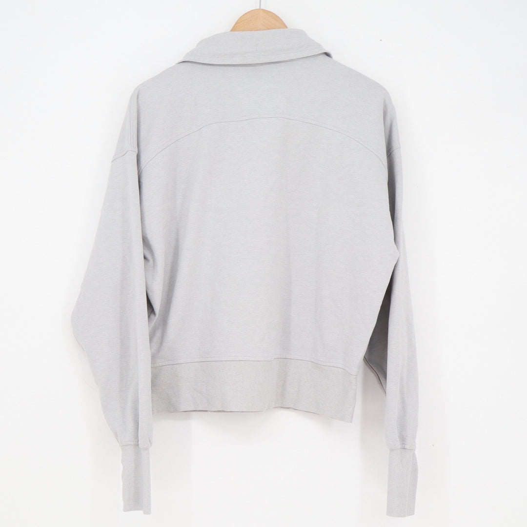 Old Navy Active Dynamic Fleece Quarter Zip Pullover Gray Mens L Tall