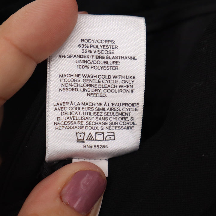 Express Columnist Ankle Mid Rise Black Stretch Dress Pants Size 10R Slim