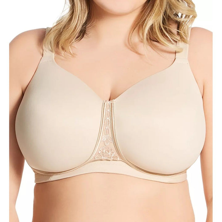 Vanity Fair Beauty Back Bra Women 42DDD Nude Stretch Full Figure Wirefree Padded