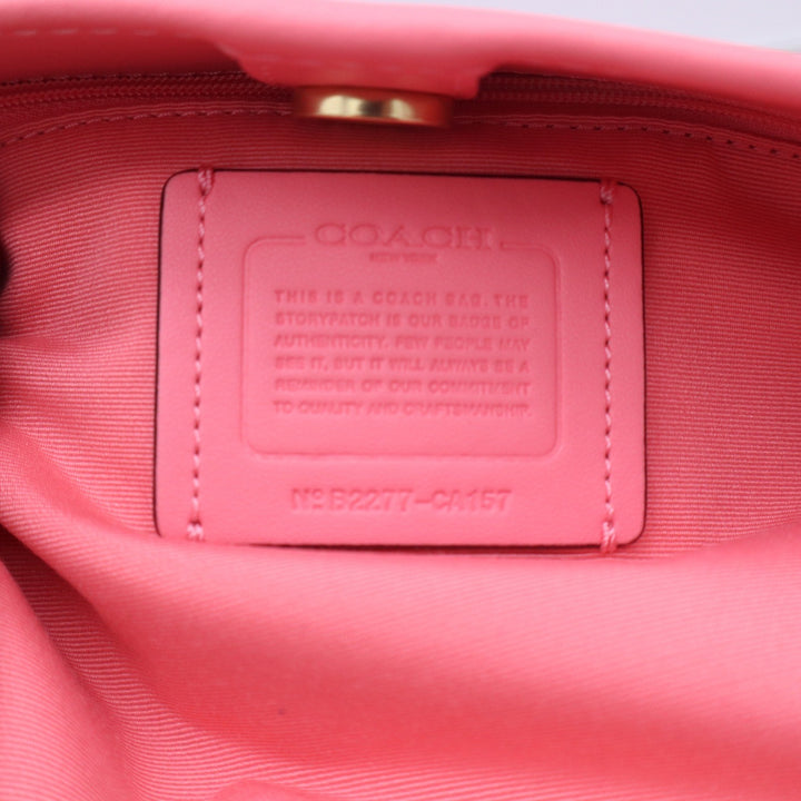 Coach City Tote Signature Canvas Pink Floral Interior Shoulder Bag