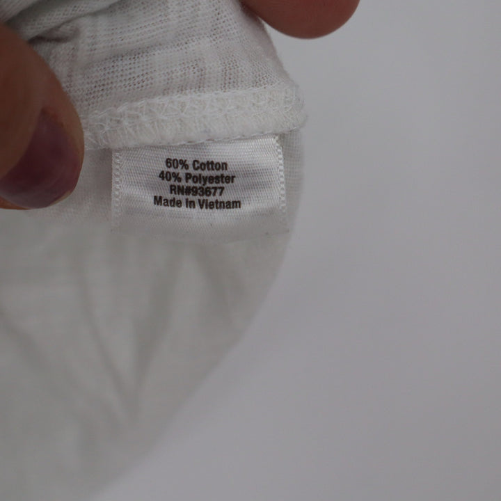 ana A New Approach Womens White Slub Knit Pocket Tee Scoop Neck Shirt Size L