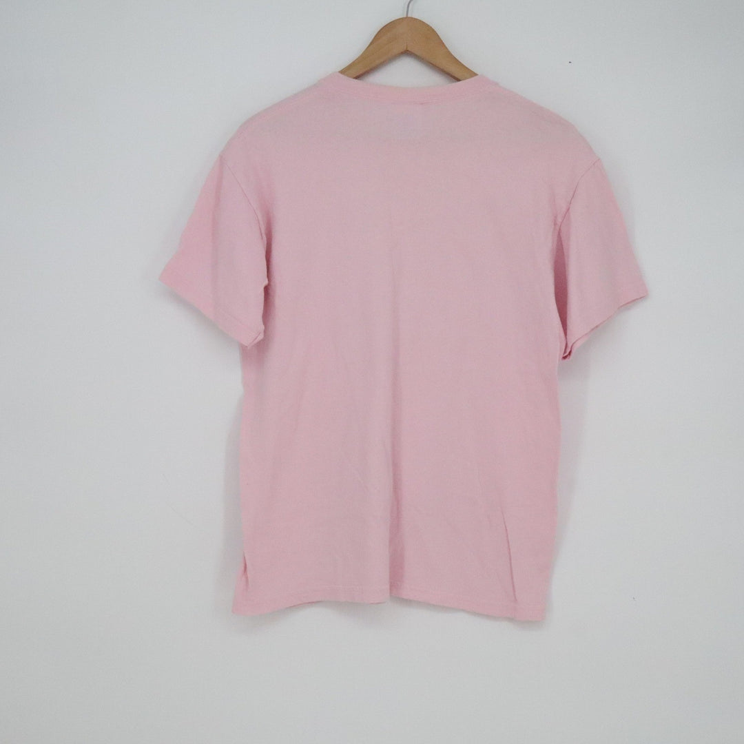 Gildan Heavy Cotton Rune Alphabet Icelandic Graphic T-Shirt Pink Medium