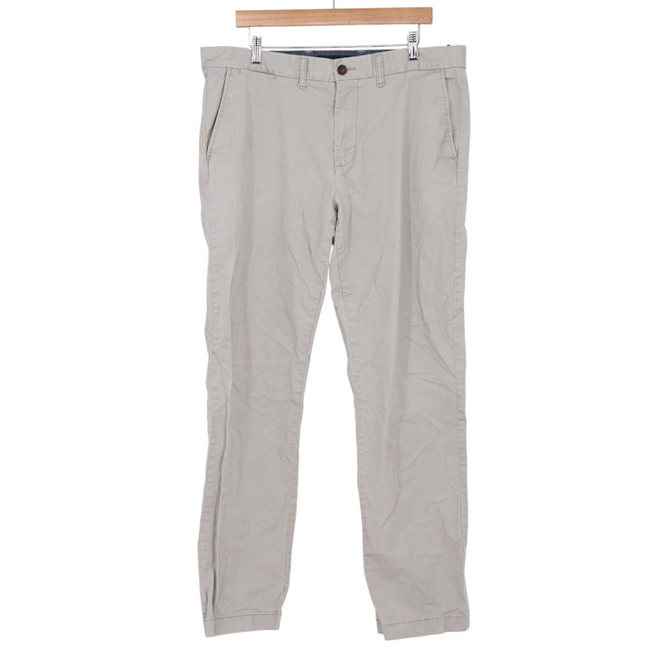 Tommy Hilfiger Pants Mens 36/34 Tailored Fit Gray Chino Stretch Excellent