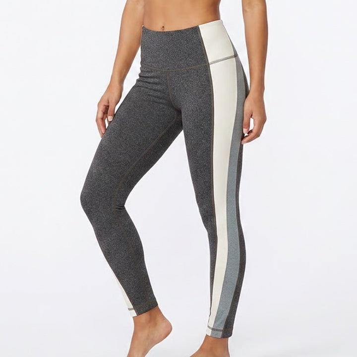 Athleta Salutation Colorblock Asymmetrical Powervita 7/8 Leggings Womens S Multi