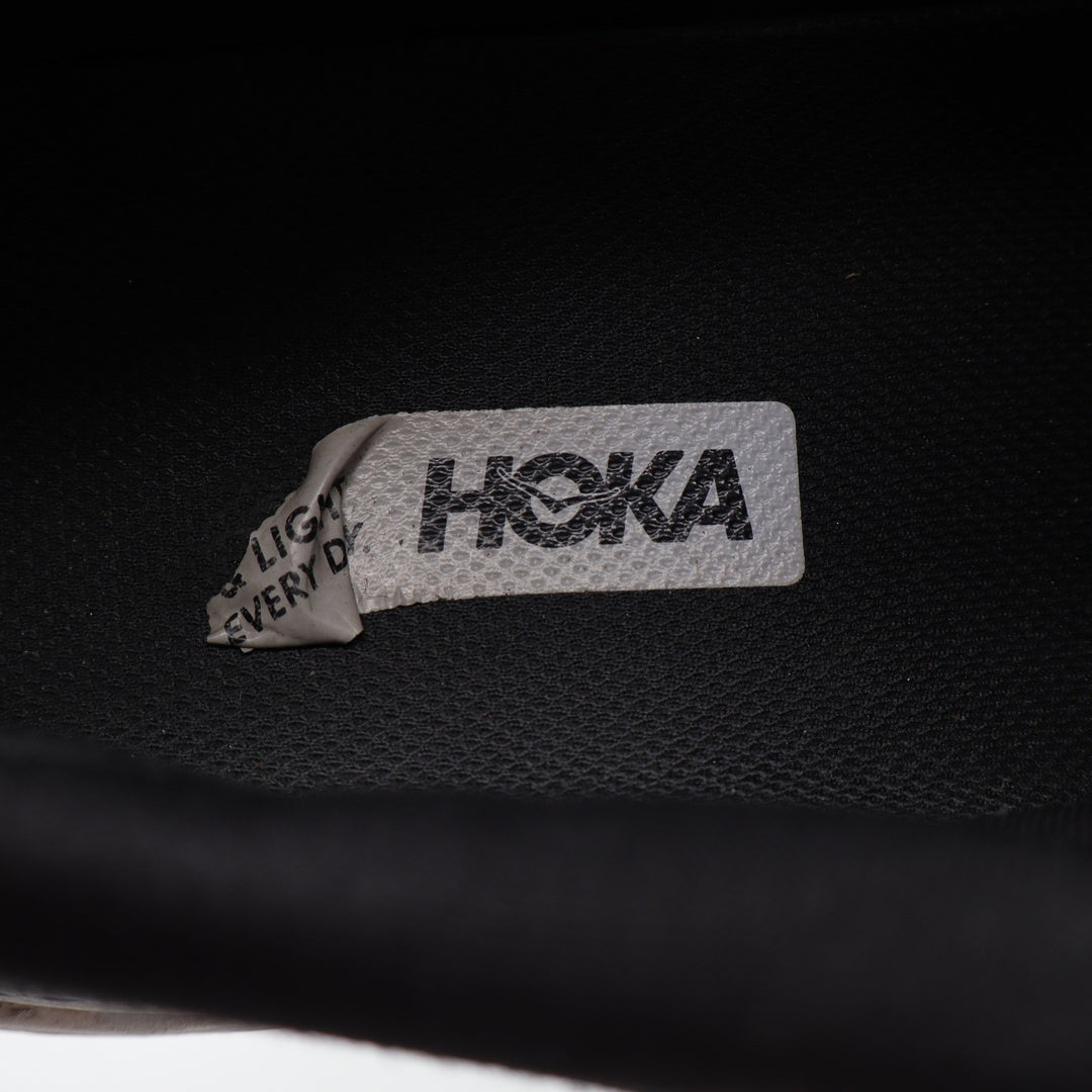 Hoka Running Shoes Mens 10 Clifton 8 Black White Cushioned Athletic Good