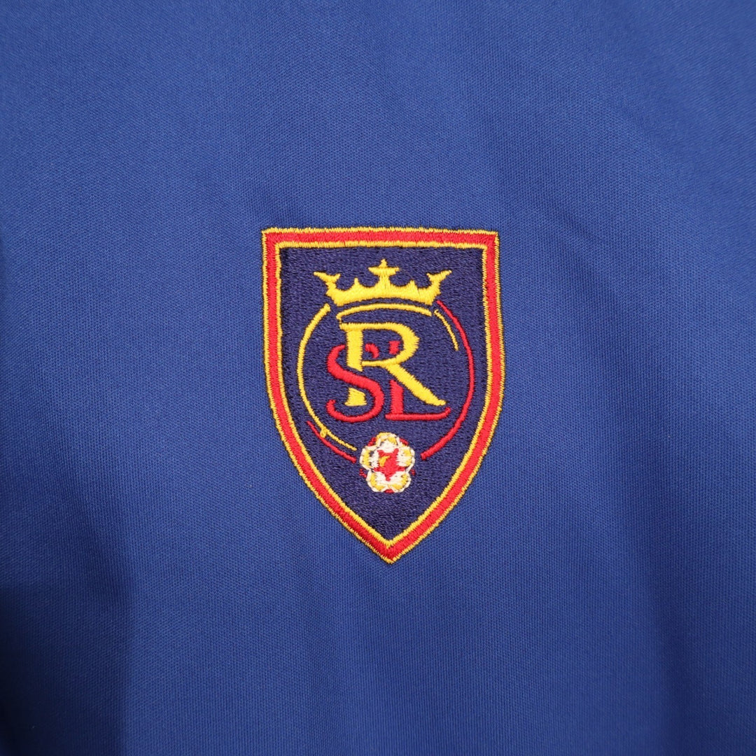 Antigua Real Salt Lake MLS Womens Revolve Full Zip Jacket Royal Blue Large NEW