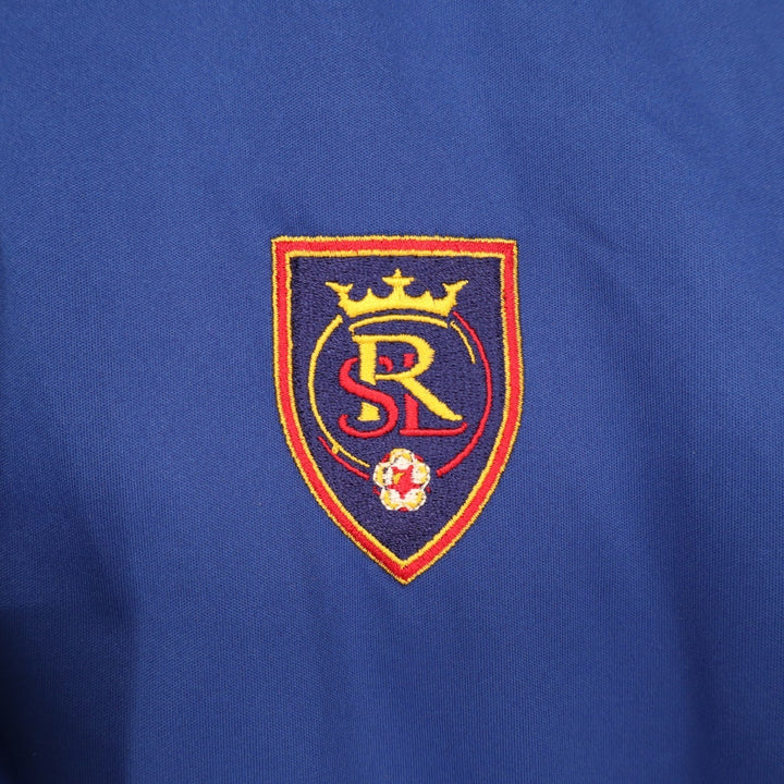 Antigua Real Salt Lake MLS Womens Revolve Full Zip Jacket Royal Blue Large NEW