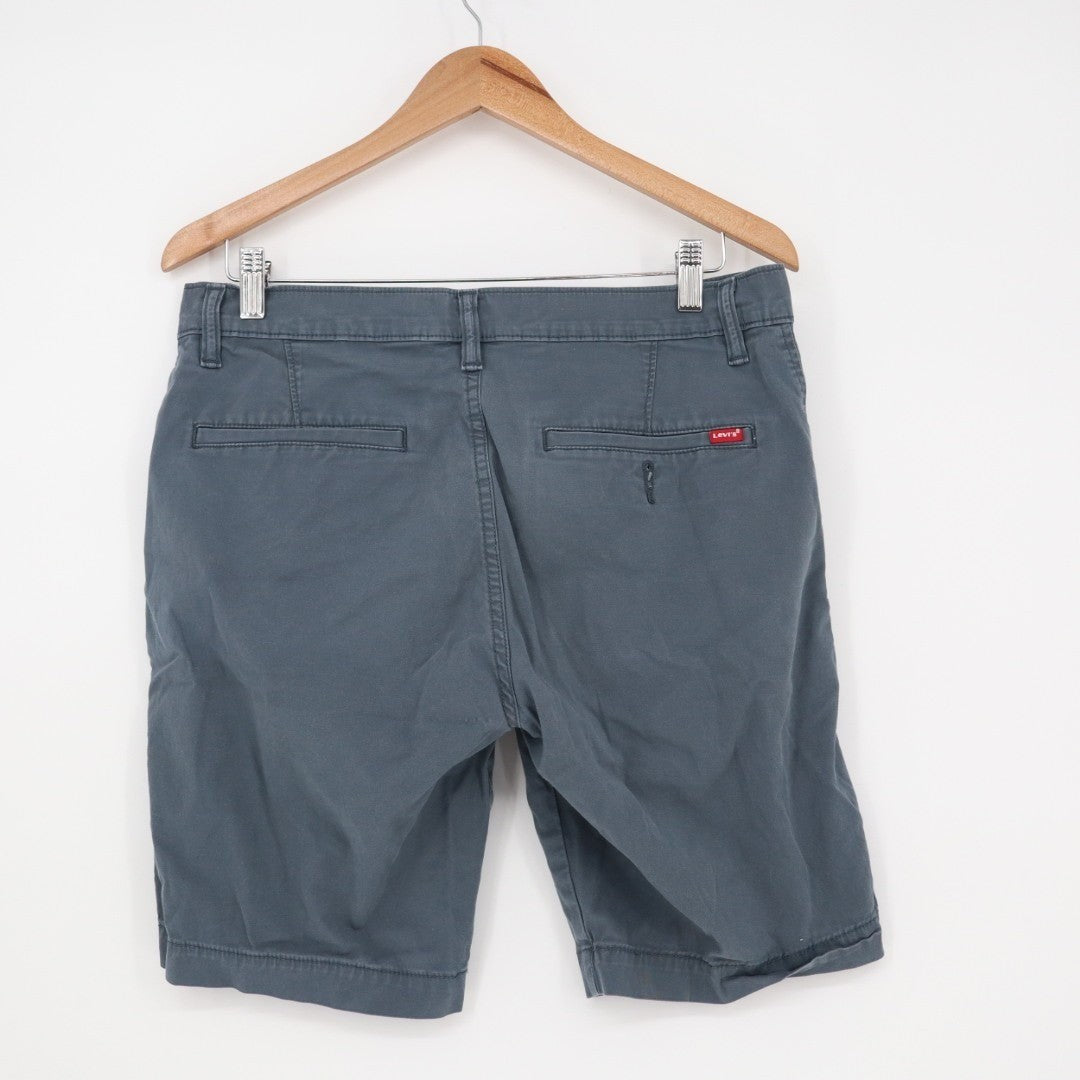 Levi's XX Chino Short Mens 32 Teal Cotton Stretch Zip Fly Slash Pockets Outdoor