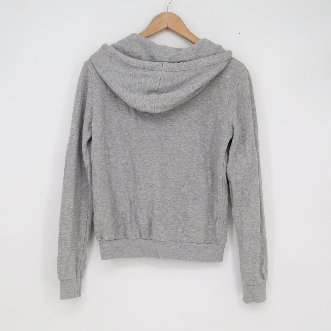 H&M Divided Womens XS Heather Grey Zip Up Hoodie Basic Fleece Sweatshirt