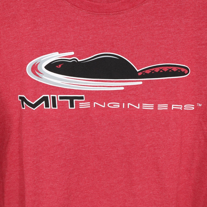 Colosseum MIT Engineers T-Shirt Womens XL Red Heather Short Sleeve Beaver NCAA