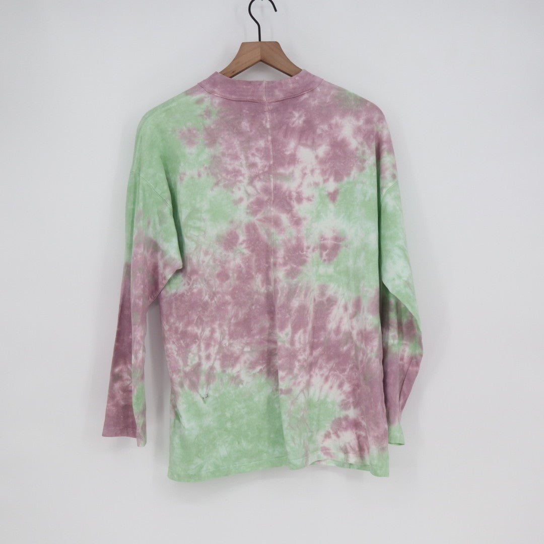 Free People We the Free Shirt Womens XS Multicolor Tie Dye Long Sleeve Mock Neck