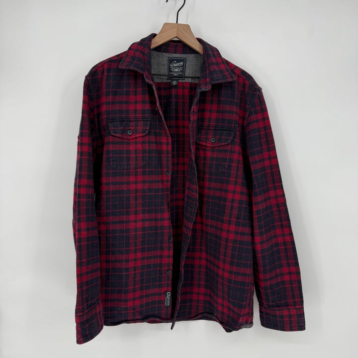 Crayers Heritage Flannels Mens Plaid Long Sleeve Button Up Shirt Size L