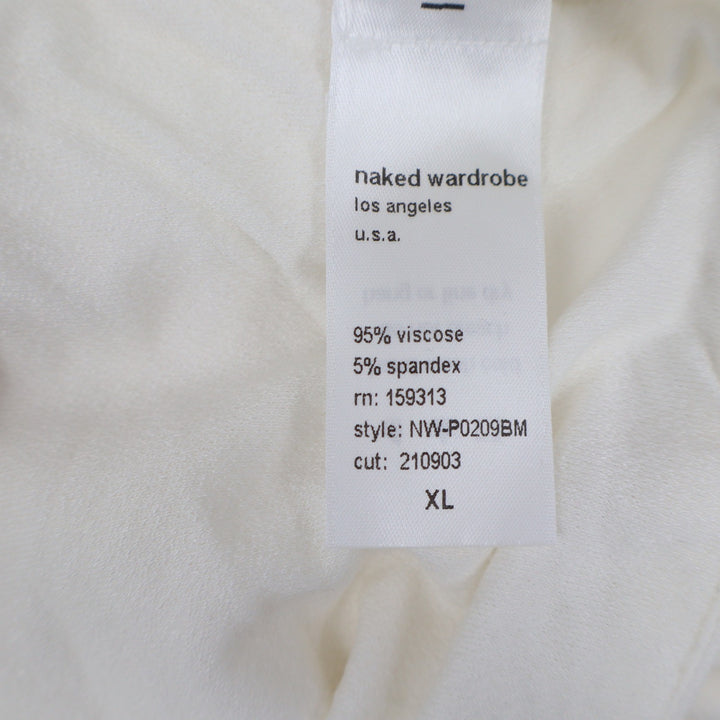 Naked Wardrobe Baby Mama Cream Maternity Biker Shorts XL