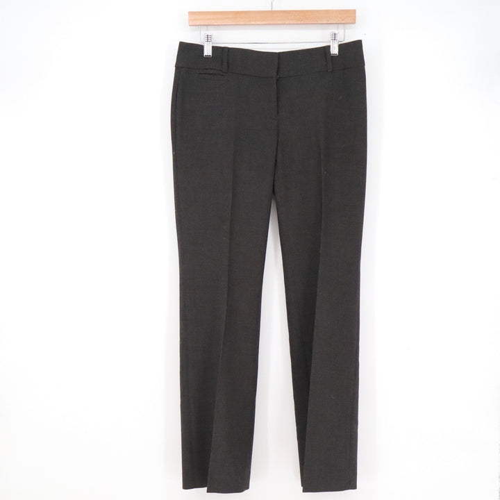 Ann Taylor LOFT Marisa Trousers Charcoal Gray Petite 4P Straight Leg Dress Pants