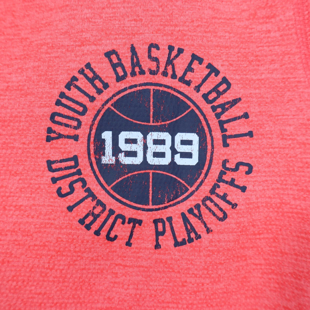 DSG Boys Cabana Coral Pieced Graphic Movement Basketball Tee Shirt Size M 10-12