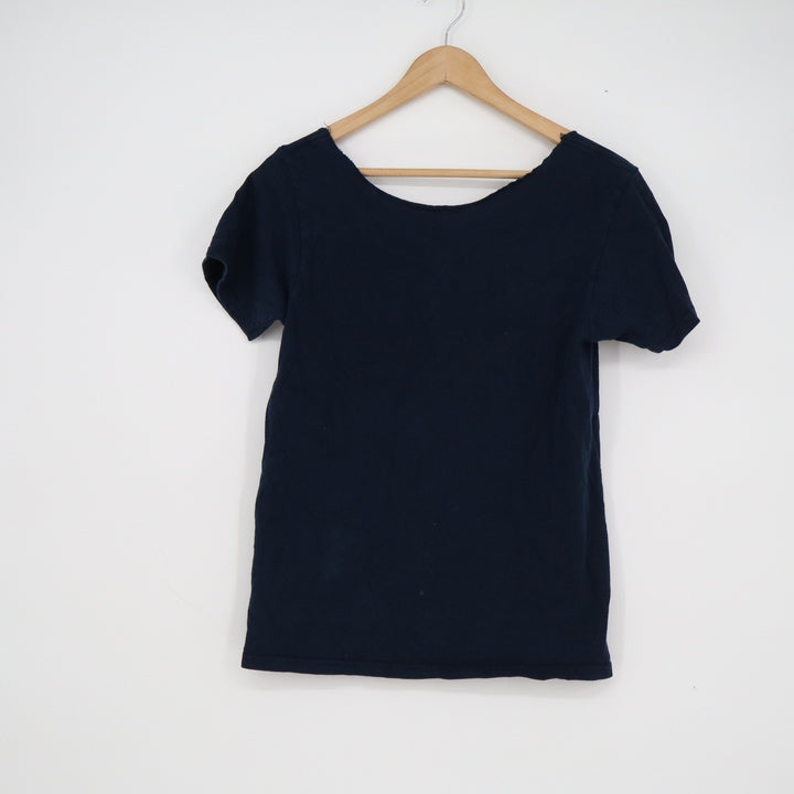 Space Coast Florida Graphic T-Shirt Navy Blue Raw Neck Souvenir Tee 1958 EST