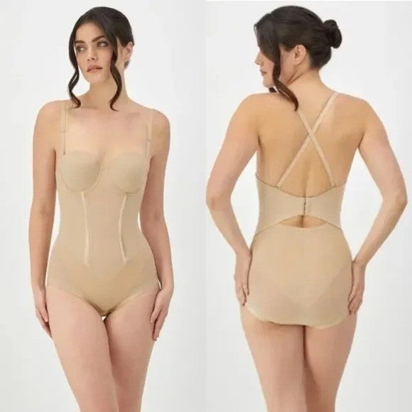 Maidenform Ultra-Firm Convertible Body Shaper With Underwire Bra Size 38D