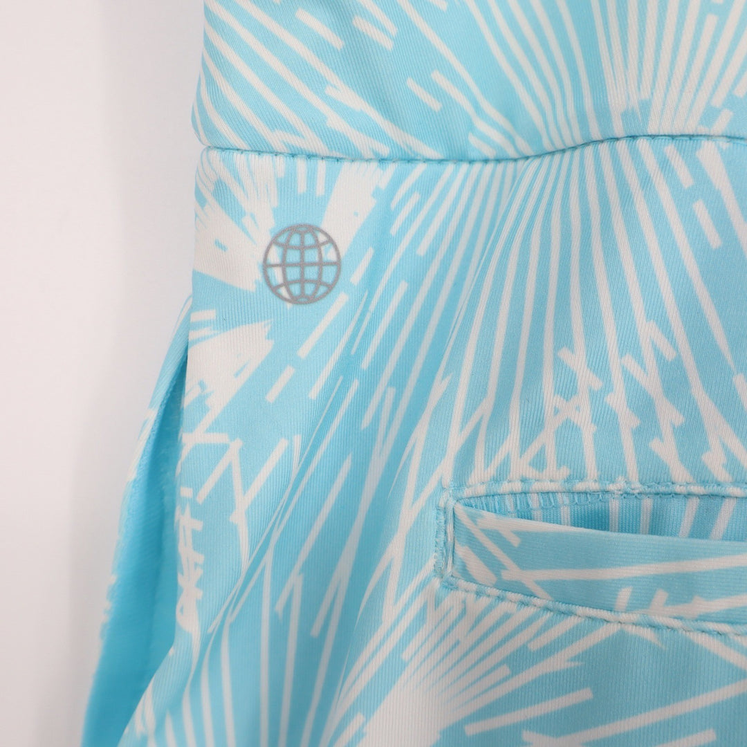 Adidas Ultimate365 Printed Golf Skort Bliss Blue White Womens XL
