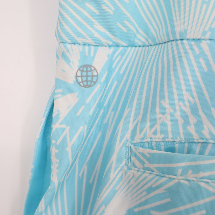 Adidas Ultimate365 Printed Golf Skort Bliss Blue White Womens XL