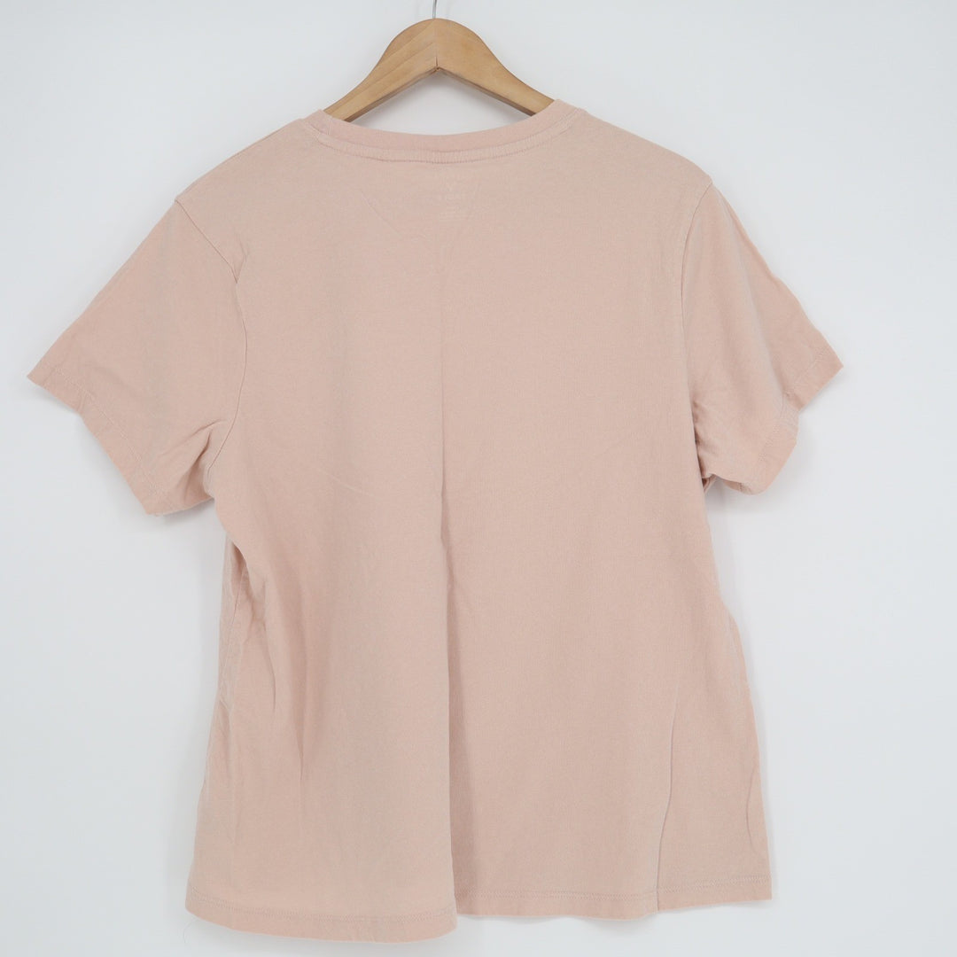 American Eagle Private Ice Cream Graphic T-Shirt Peach Pink Cotton Large