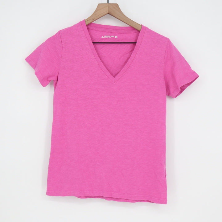 American Giant Women's Premium Slub V-Neck Tee Size XS