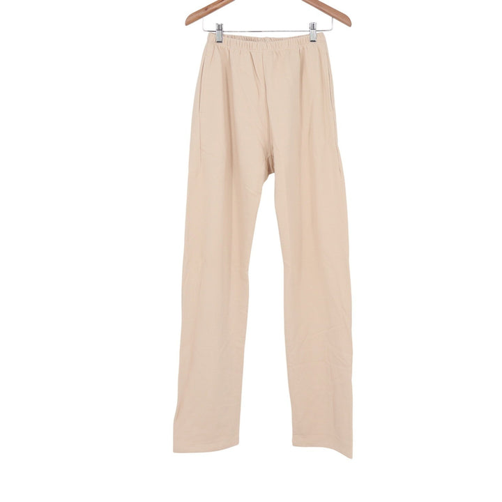 Naked Wardrobe Tan Beige High Waisted Straight Leg Sweatpants XS