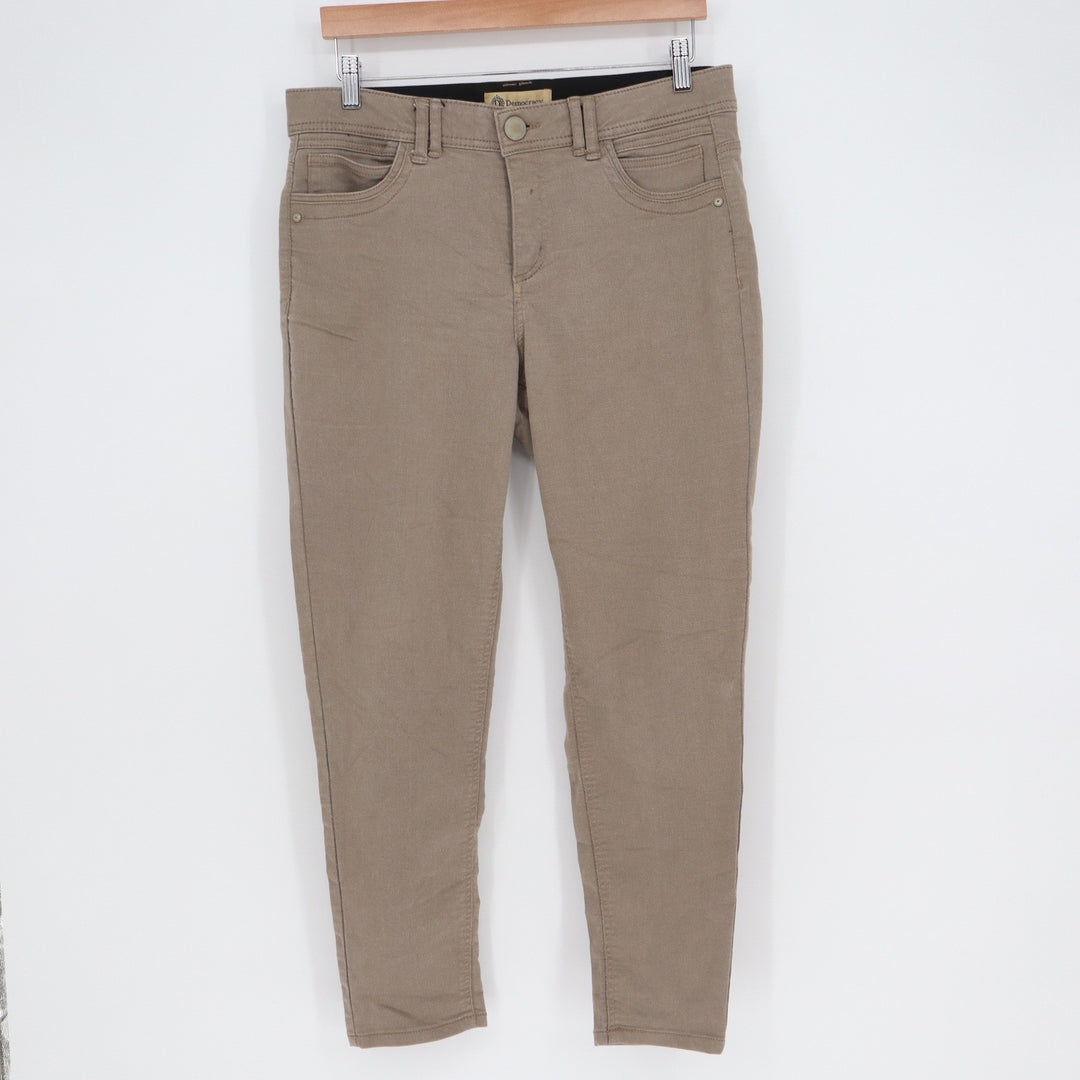 Democracy Ab technology Skinny Pants Taupe Brown Size 10 Stretch